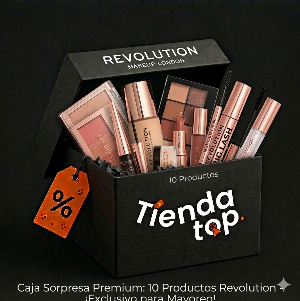 Caja sorpresa con 5 productos de la marca Revolution