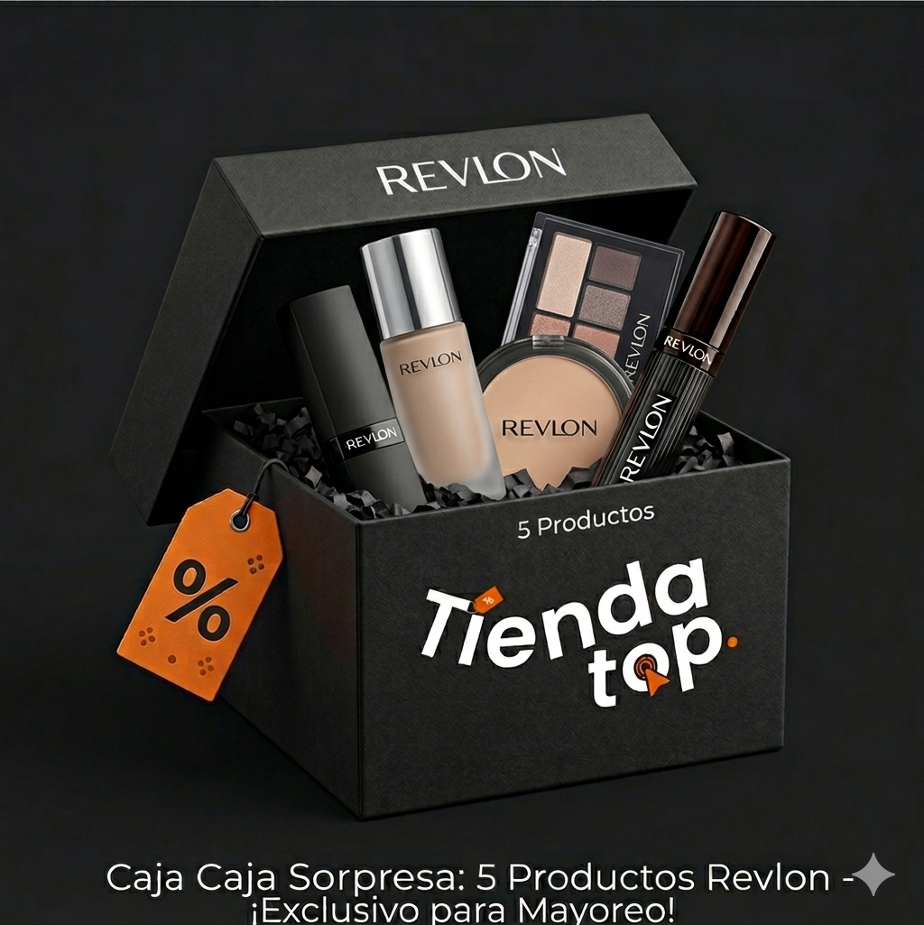 Caja sorpresa con 5 productos de la marca Revlon