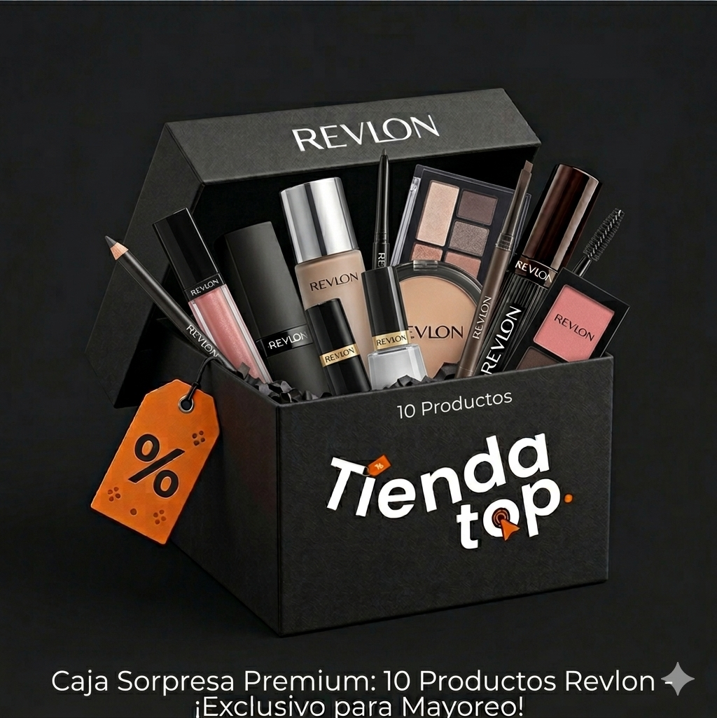 Caja sorpresa con 10 productos de la marca Revlon
